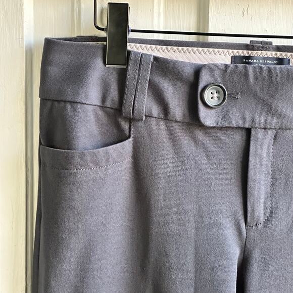 Banana Republic Trouser No 323 Martin Fit Flare Trousers Charcoal - Picture 4 of 9